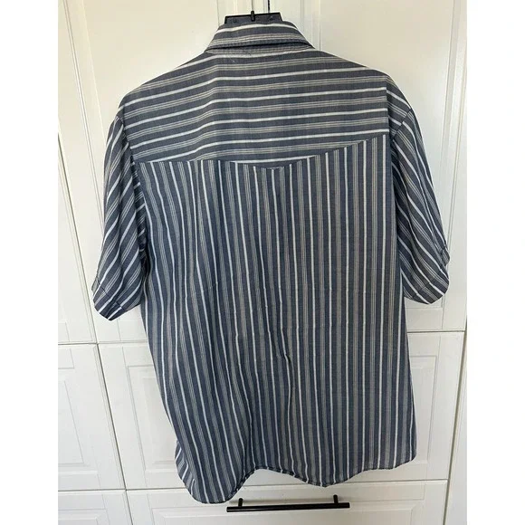 Plains Western Shirt Mens XLarge ~ Pearl Snap Short Sleeve Cowboy - Picture 5 of 5